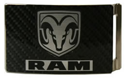 Dodge Ram Carbon fiber buckle